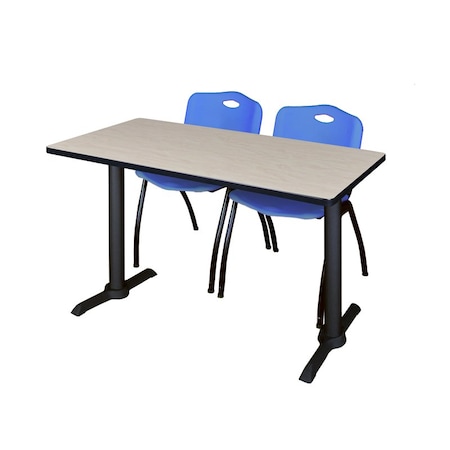 Cain Rectangle Tables > Training Tables > Cain Training Table & Chair Sets, 48 W, 24 L, 29 H, Maple MTRCT4824PL47BE